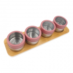 Magnetinė prieskoninė (4 indeliai) Magnetinė prieskoninė (4 indeliai)