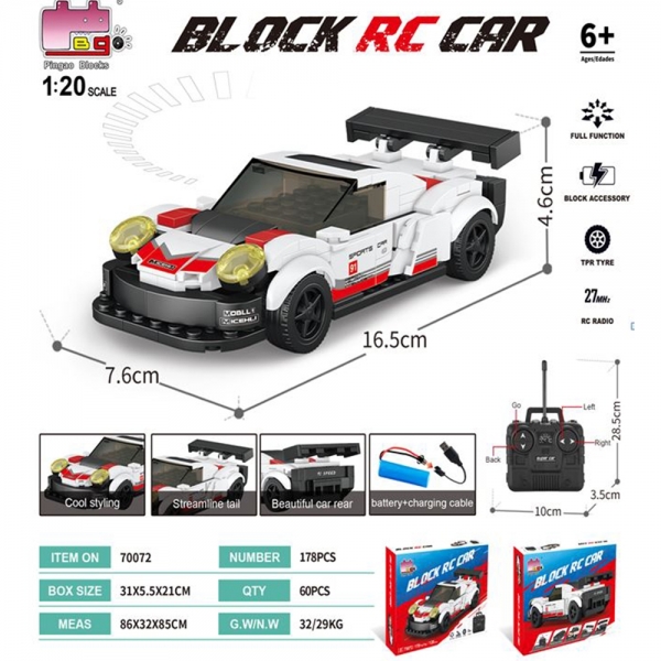 Konstruktorius/suvenyras RC mašinėlė TR2055D