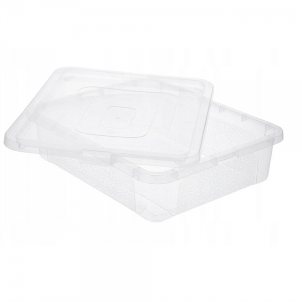 Plastikinis dėžutė su dangčiu 10L (40 × 33 × 10 cm)