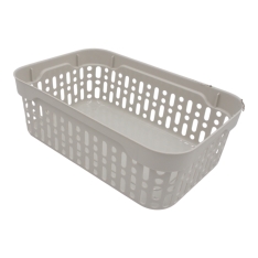 Plastikinė dėžutė su skylutėmis, 18 × 12 × 6 cm BALTA