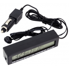 Elektroninis automobilio termometras su laikrodžiu
