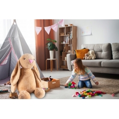 Minkštas pliušinis zuikis