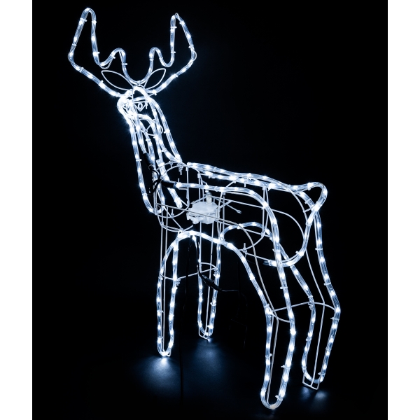 LED Kalėdinis šviečiantis elnias – 90×80 cm