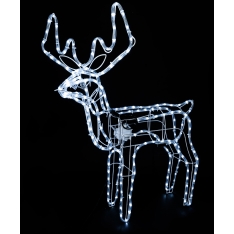 LED Kalėdinis šviečiantis elnias – 90×80 cm