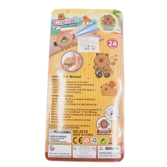 Vaikiškas laikrodis su projekcija „Capibala“ + pakabukai