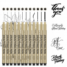 „Art Walker Drafting Pen“ techninių rašiklių rinkinys 12 vnt.