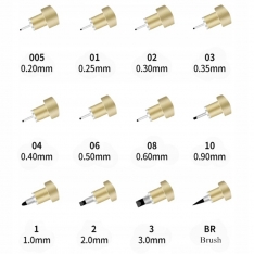 „Art Walker Drafting Pen“ techninių rašiklių rinkinys 12 vnt.