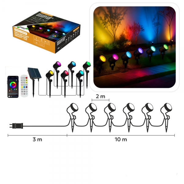 Išmanusis sodo šviestuvų rinkinys SMART LED