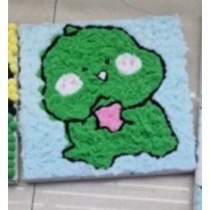 20X20 cm vilnos kamuoliukų paveikslas