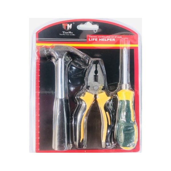 Plaktuko, replių ir atsuktuvo rinkinys