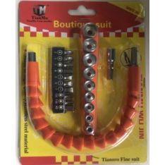 Lankstus atsuktuvų rinkinys su galvutėmis