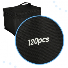 120 dvipusių markerių rinkinys su stovu ir dėklu