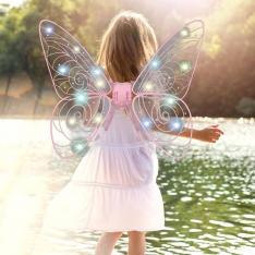 LED drugelio sparnai