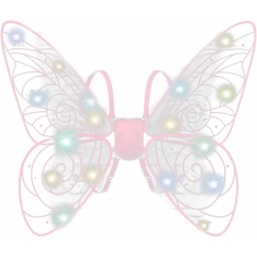 LED drugelio sparnai