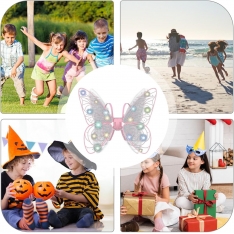 LED drugelio sparnai