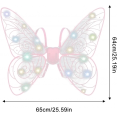 LED drugelio sparnai