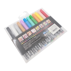 Akriliniai flomasteriai „LIQUID“ – 12 spalvų