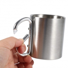 Turistinis puodelis su karabinu 300ml.