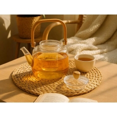 Stiklinis arbatos plikimo arbatinukas