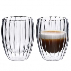 Dvigubo stiklo puodelis 350ML.