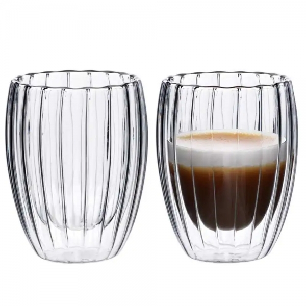 Dvigubo stiklo puodelis 250ML.