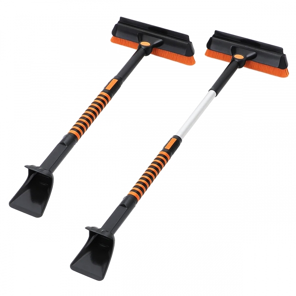 Daugiafunkcė teleskopinė automobilio valymo šluota su ledo grandikliu