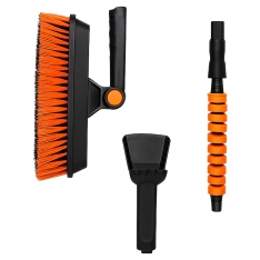 Daugiafunkcė teleskopinė automobilio valymo šluota su ledo grandikliu