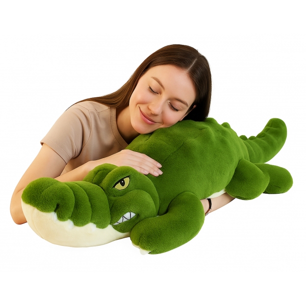 Minkštas pliušinis krokodilas – 100 cm