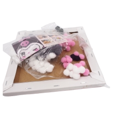 20X20 cm vilnos kamuoliukų paveikslas