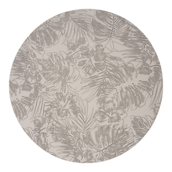 38 cm apvalus stalo padėkliukas BALTAS