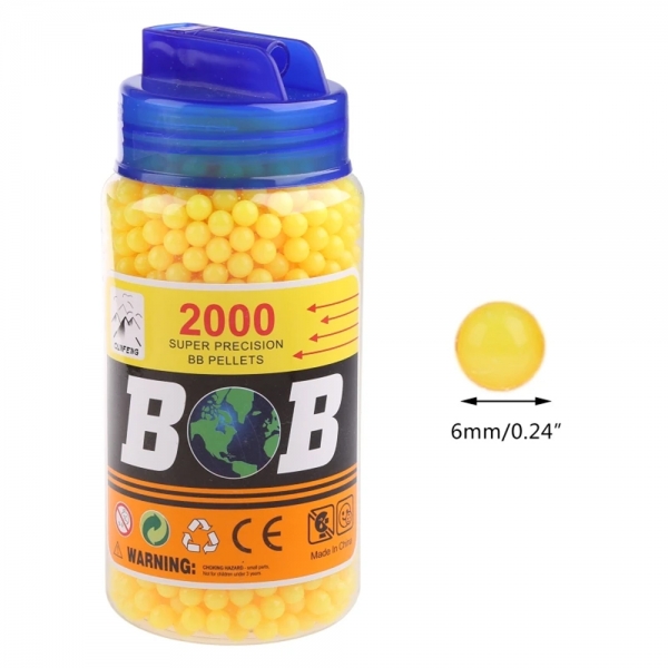 6 mm BB plastikinės kulkos - šratai 2000vnt.