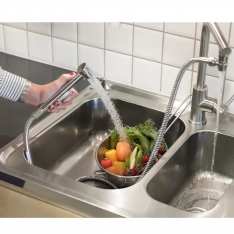 Papildomas kriauklės du6as su tvirta 1750 mm žarna