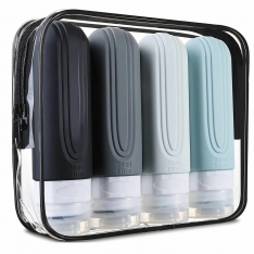 Silikoninių kelioninių buteliukų rinkinys