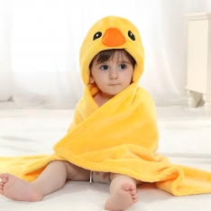 Kūdikio pledukas su gobtuvu „Ančiukas“