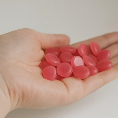 Naktį Šviečiantys Akmenukai (Rožinė)