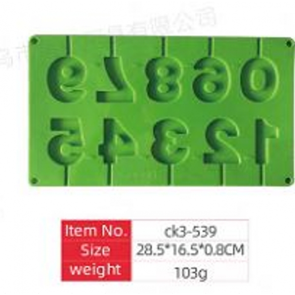 Silikoninė forma skaičių formos ledams / saldainiams