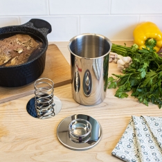 Nerūdijančio plieno kumpio viryklė iki 1,5 kg