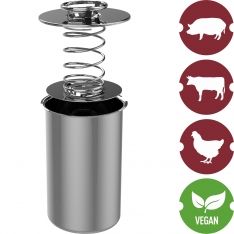 Nerūdijančio plieno kumpio viryklė iki 1,5 kg