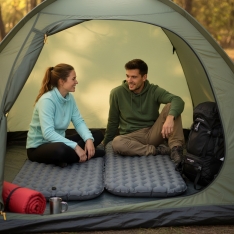 Pripučiamas turistinis kilimėlis su pagalve
