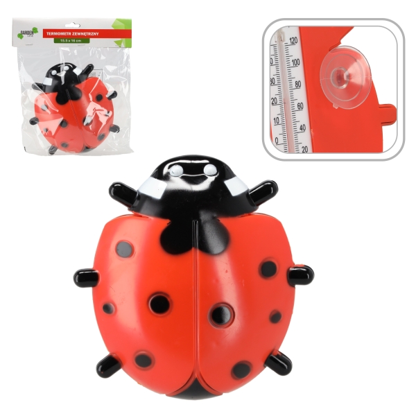 Lauko termometras su siurbtukais (ant lango)