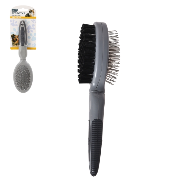 Dvipusis šepetys gyvūnams 24 x 6,5 cm