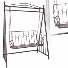 Sodo supynės metalinės, antikinės rudos spalvos