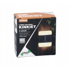 2 vnt. saulės energija įkraunami sieniniai šviestuvai