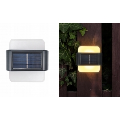 2 vnt. saulės energija įkraunami sieniniai šviestuvai