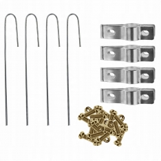 Sodo pergola augalams 150 × 37 × 240 cm, metalinė, juoda