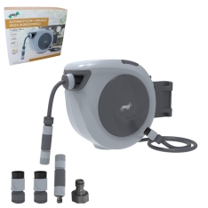 Automatinis sodo žarnos laikiklis su žarna 30 m + 2 m