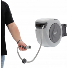 Automatinis sodo žarnos laikiklis su žarna 30 m + 2 m