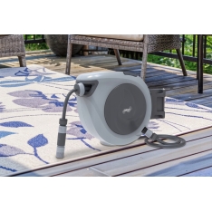 Automatinis sodo žarnos laikiklis su žarna 30 m + 2 m