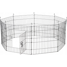 Gyvūnų aptvaras su apsauginiu tinkleliu nuo saulės