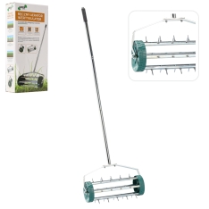 Rankinis vejos aeratorius su ratukais, 148 cm